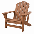 Fotel ogrodowy Adirondack 80 x 88 x 98 cm drewniany brązowy relaksacyjny